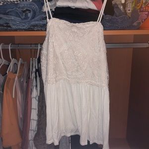 White lace tank top
